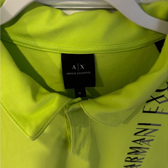 Mens Green Armani Exchange Polo sz XL - Picture 2 of 3